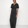 SHORT SLEEVE WRAP JUMPSUIT - Haalari